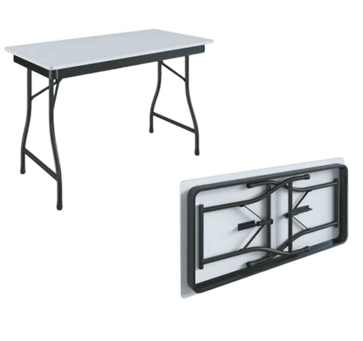 Praticidade e Alta Resistência para o seu Salão A Mesa Retangular MF da Tomberlin foi projetada para otimizar a montagem e desmontagem de salões de eventos, convenções e refeitórios de hotéis. Combinando materiais de alta qualidade com um sistema inteligente de dobradiças, ela oferece o melhor custo-benefício e uma longa vida útil para a sua operação. Tampo Robusto e Acabamento Premium Para suportar o uso contínuo e intenso, a mesa conta com um tampo de 18 mm de espessura, garantindo total estabilidade. O acabamento recebe bordas em perfil PVC e batoques protetores, que preservam a integridade da peça e evitam danos em caso de atrito. Estrutura de Alta Performance O chassi é fabricado em aço carbono , recebendo um exclusivo tratamento nanocerâmico que protege o metal contra a oxidação. O acabamento final é feito com pintura eletrostática a pó, oferecendo uma camada extra de resistência contra arranhões e desgaste diário. Manuseio Inteligente e Seguro Pernas Dobráveis: Todos os modelos de mesas da Tomberlin possuem pernas dobráveis, facilitando o transporte e a logística no salão. Sistema de Travas Automáticas: Para garantir mais praticidade e máxima segurança no manuseio , o modelo conta com um sistema de dobradiças com travas automáticas, evitando fechamentos acidentais durante o uso. Armazenamento Vertical: A Tomberlin recomenda o armazenamento vertical para esta linha, otimizando significativamente o espaço físico do seu estoque Especificações Técnicas: Modelo: Mesa Retangular MF Comprimentos disponíveis: 122 cm, 152 cm, 182 cm e 220 cm Larguras disponíveis: 45 cm, 60 cm e 80 cm Altura padrão: 75 cm Cores: Consulte a disponibilidade de cores para a pintura eletrostática