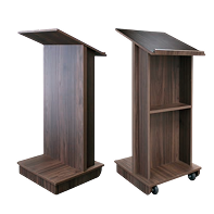 Púlpito Slim com Rodízios PS em MDF 18mm – Tomberlin Meta Descrição (SEO)Otimize o espaço do seu palco com o Púlpito Slim PS da Tomberlin. Design compacto em MDF 18mm, revestimento amadeirado e rodízios para mobilidade. Confira! Descrição do ProdutoDesign Compacto e Elegância Minimalista O Púlpito Slim PS da Tomberlin foi projetado para espaços corporativos, auditórios e salas de reunião que exigem uma infraestrutura profissional, mas possuem limitação de espaço no palco ou buscam uma estética mais minimalista. Ele oferece a mesma sofisticação dos modelos maiores, ocupando uma área reduzida. Estrutura Robusta e Acabamento Premium Mesmo com seu perfil mais fino, este modelo não abre mão da resistência. Ele é fabricado inteiramente em MDF de 18 mm, garantindo total estabilidade durante as apresentações. O acabamento em revestimento amadeirado confere um aspecto elegante e perfeitamente adaptável a qualquer projeto de design de interiores institucionais. Mobilidade e PraticidadeDeslocamento Suave: Para facilitar o dia a dia da equipe de montagem, o púlpito é equipado com rodízios em sua base, permitindo que ele seja movimentado facilmente entre diferentes salas do evento sem esforço físico. Especificações Técnicas:Modelo: Púlpito SLIM PS Material: MDF 18 mm Acabamento: Revestimento amadeirado (consulte a disponibilidade de cores) Recursos Inclusos: Rodízios na base Dimensões: Comprimento 55 cm | Largura 45 cm | Altura 125 cm Peso: 27 kg