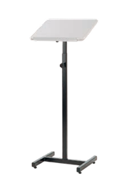 O Púlpito Regulável PAJF da Tomberlin oferece flexibilidade para o seu evento com ajuste de altura de 1,02m a 1,18m. Estrutura em aço carbono e tampo resistente. Confira! Descrição do ProdutoAjuste Perfeito para Cada Palestrante O Púlpito Regulável PAJF da Tomberlin destaca-se pela ergonomia e flexibilidade em espaços corporativos e auditórios. Para garantir o conforto de diferentes oradores, ele conta com um sistema prático de regulagem de altura, permitindo ajustes que variam de 1,02m até 1,18m. Estrutura Metálica de Alta Durabilidade A base de sustentação é formada por um pedestal robusto fabricado em aço carbono, conferindo máxima firmeza e estabilidade durante o uso. A proteção do metal é garantida pelo acabamento em pintura eletrostática a pó, que cria uma camada altamente resistente contra arranhões e a oxidação diária. Tampo Resistente e Acabamento Premium A área de leitura e apoio é produzida com um tampo em compensado de 18 mm de espessura, suportando anotações e equipamentos com segurança. Para um visual limpo e profissional, o acabamento da superfície é feito em fórmica, enquanto as laterais recebem bordas em PVC para proteção extra contra impactos. Especificações Técnicas:Modelo: Púlpito Regulável PAJF Estrutura: Pedestal em aço carbono Acabamento da Estrutura: Pintura eletrostática a pó (consulte a disponibilidade de cores) Tampo: Compensado de 18 mm Acabamento do Tampo: Fórmica (consulte a disponibilidade de cores) Proteção Lateral: Bordas em PVC Regulagem de Altura: 1,02m até 1,18m Peso: 9 kg