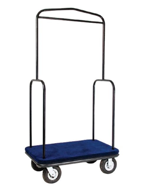 Carrinho para Transporte de Malas TM01 – Aço Carbono e Carpete – Tomberlin Meta Descrição (SEO)Otimize a recepção do seu hotel com o Carrinho de Malas TM01 da Tomberlin. Estrutura em aço carbono, base em compensado 18mm com carpete e perfil anti-impacto. Confira! Descrição do ProdutoRecepção Impecável e Logística EficienteO Carrinho para Transporte de Malas TM01 da Tomberlin é o equipamento essencial para a recepção de hotéis e resorts de alto padrão. Desenvolvido para causar uma excelente primeira impressão aos seus hóspedes, ele alia um design clássico e elegante à extrema funcionalidade, facilitando o trabalho da sua equipe de concierge e mensageiros.Estrutura de Alta Resistência e Estabilidade Preparado para o transporte contínuo de bagagens pesadas, o chassi do carrinho é fabricado em aço carbono de alta durabilidade. Para garantir a base perfeita, um resistente compensado multilaminado de 18 mm é fixado sob a estrutura, proporcionando o suporte ideal para as malas. O acabamento em pintura eletrostática a pó protege o metal contra a oxidação e o desgaste diário. Cuidado Extra com as Bagagens e com o AmbienteRevestimento Macio: A base conta com revestimento em carpete, acomodando as malas de forma segura e evitando arranhões ou deslizamentos durante o trajeto. Proteção Anti-impacto: Para preservar tanto o carrinho quanto as paredes e os móveis do seu estabelecimento, o modelo é equipado com um acabamento lateral em perfil PVC de 30mm, que atua como um eficiente sistema anti-impacto. Especificações Técnicas:Modelo: Carrinho para transporte de malas TM01 Estrutura: Aço carbono e compensado multilaminado de 18 mm Acabamento da Base: Revestimento em carpete (consulte a disponibilidade de cores) Proteção: Perfil PVC 30mm anti-impacto Pintura: Eletrostática a pó (consulte a disponibilidade de cores) Dimensões: Comprimento 99 cm | Largura 64 cm | Altura 160 cm Peso: 45 kg