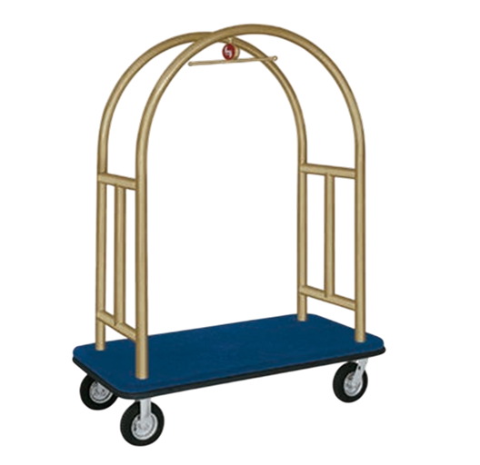 Carrinho para Transporte de Malas TM02 Grande – Aço Carbono – Tomberlin Meta Descrição (SEO)O Carrinho de Malas TM02 da Tomberlin oferece alta capacidade para grandes volumes. Estrutura robusta em aço carbono, compensado 18mm e perfil anti-impacto. Confira! Descrição do ProdutoImponência e Alta Capacidade para a sua RecepçãoO Carrinho para Transporte de Malas TM02 da Tomberlin foi desenvolvido para hotéis e resorts que lidam com um alto volume de hóspedes e bagagens grandes. Com dimensões expandidas, ele otimiza o trabalho dos mensageiros, permitindo o transporte de múltiplas malas em uma única viagem, mantendo a sofisticação e o padrão visual que o seu lobby exige.Estrutura Reforçada para Operações Pesadas Para suportar com total estabilidade o peso de grandes bagagens, o chassi é construído inteiramente em aço carbono de alta resistência. A base recebe um robusto compensado multilaminado de 18 mm fixado sob as estruturas, oferecendo um suporte plano e extremamente seguro. O acabamento em pintura eletrostática a pó protege o equipamento contra a oxidação diária e arranhões. Proteção Integral para Bagagens e InstalaçõesRevestimento em Carpete: A plataforma de apoio é inteiramente revestida em carpete, garantindo que as malas fiquem estabilizadas e livres de atritos durante o transporte pelos corredores. Sistema Anti-impacto: Para evitar danos às paredes, portas e elevadores do seu hotel, o carrinho é contornado por um acabamento em perfil PVC de 30mm, desenhado para absorver impactos e preservar o seu ambiente. Especificações Técnicas:Modelo: Carrinho para transporte de malas TM02 Estrutura: Aço carbono com base em compensado multilaminado de 18 mm Acabamento da Base: Revestimento em carpete (consulte a disponibilidade de cores) Proteção Lateral: Perfil PVC 30mm anti-impacto Pintura: Eletrostática a pó (consulte a disponibilidade de cores) Dimensões: Comprimento 140 cm | Largura 70 cm | Altura 182 cm Peso: 65 kg
