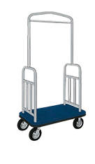 Carrinho para Transporte de Malas TM05 com Cabideiro – Aço Carbono – Tomberlin Meta Descrição (SEO) Ofereça um atendimento premium com o Carrinho de Malas TM05 da Tomberlin. Com porta-cabides, estrutura em aço carbono e base em carpete. Confira o modelo! Descrição do Produto Atendimento Premium e Cuidado com a Bagagem O Carrinho para Transporte de Malas TM05 da Tomberlin foi desenvolvido para elevar o padrão da recepção em hotéis, resorts e centros de convenções. Seu grande diferencial é a estrutura superior projetada como porta-cabides, permitindo que a equipe de mensageiros transporte não apenas malas convencionais, mas também trajes sociais, vestidos e peças delicadas diretamente nos cabides, sem amassar ou dobrar. Estrutura Robusta para Operações Contínuas Construído para suportar a rotina intensa de check-ins e check-outs, o chassi possui uma estrutura metálica reforçada em tubos quadrados e retangulares (20x20mm e 20x30mm) de aço carbono [cite: 1.1.5]. A base conta com um robusto compensado multilaminado de 18 mm fixado sob as estruturas, garantindo total estabilidade para as malas mais pesadas [cite: 1.1.5]. Acabamento Seguro e Anti-impacto Revestimento Macio: A plataforma de apoio é inteiramente revestida em carpete de 7 mm com resina flexível, o que estabiliza a bagagem e evita atritos durante o transporte [cite: 1.1.5]. Sistema Anti-impacto: Para preservar as portas, elevadores e corredores do seu estabelecimento, o carrinho possui um acabamento em perfil PVC de 30mm que contorna toda a base, atuando como um amortecedor contra impactos [cite: 1.1.5]. Deslocamento Suave: Equipado com 4 rodízios maciços (sendo 2 fixos e 2 giratórios), proporciona excelente mobilidade e controle de direção para a sua equipe [cite: 1.1.5]. Especificações Técnicas: Modelo: Carrinho para transporte de malas TM05 Estrutura da Base: Tubos de aço carbono 20x20mm e 20x30mm com compensado de 18 mm [cite: 1.1.5]. Estrutura do Porta-cabide: Tubo redondo de 2 polegadas (parede de 1,5mm) [cite: 1.1.5]. Acabamento da Base: Carpete de 7 mm com resina flexível (consulte a disponibilidade de cores) [cite: 1.1.5]. Proteção Lateral: Perfil PVC 30mm anti-impacto [cite: 1.1.5]. Rodízios: 04 rodízios maciços (02 fixos e 02 giratórios) [cite: 1.1.5]. Pintura: Eletrostática a pó (consulte a disponibilidade de cores para a estrutura) [cite: 1.1.5].
